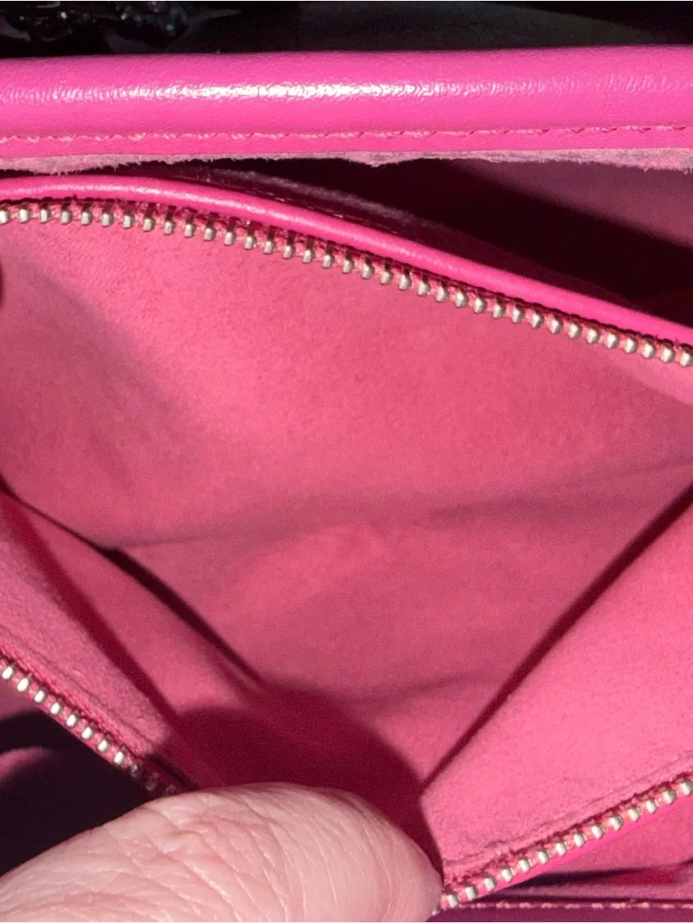 Coach Brown Monogram Satchel with Pink Trim and Cherry Charm